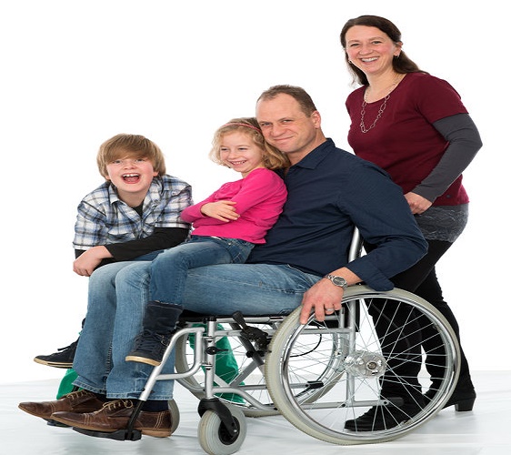 Family Photo - Man in Wheelchair